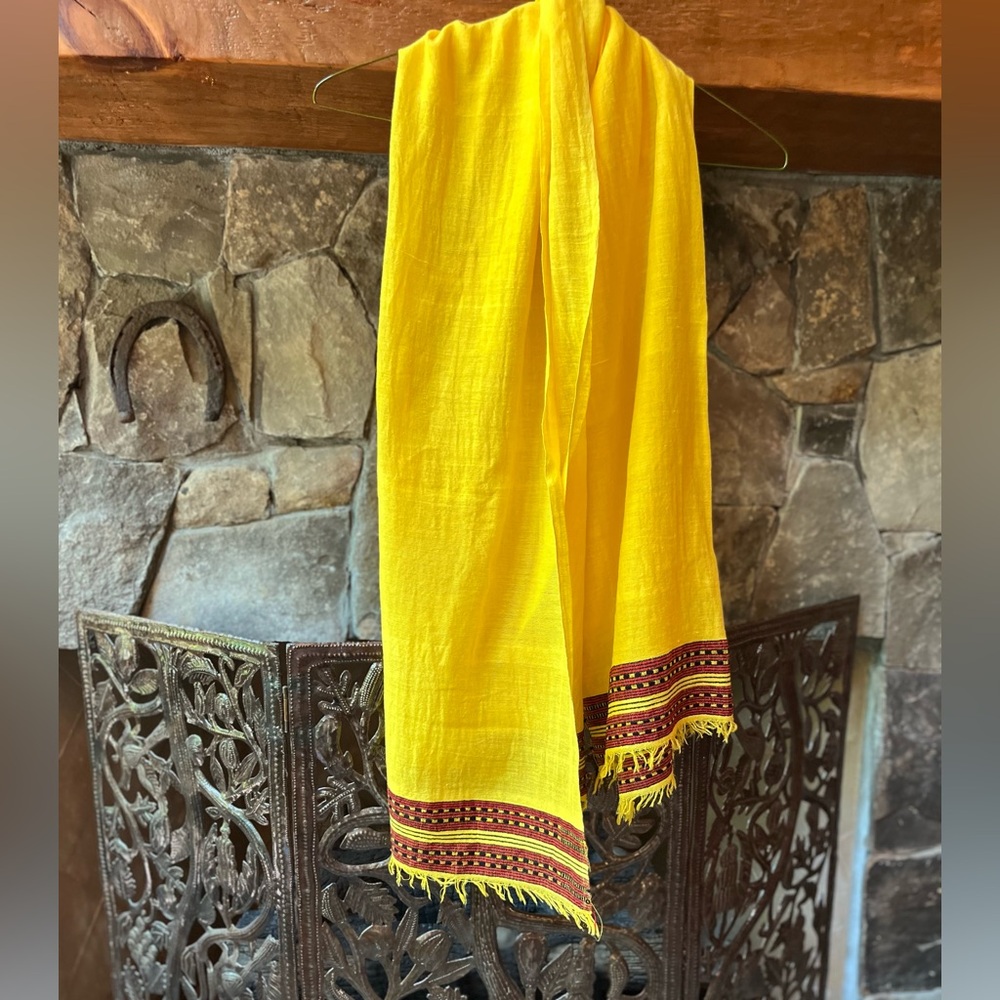 Vibrant Yellow Scarf
